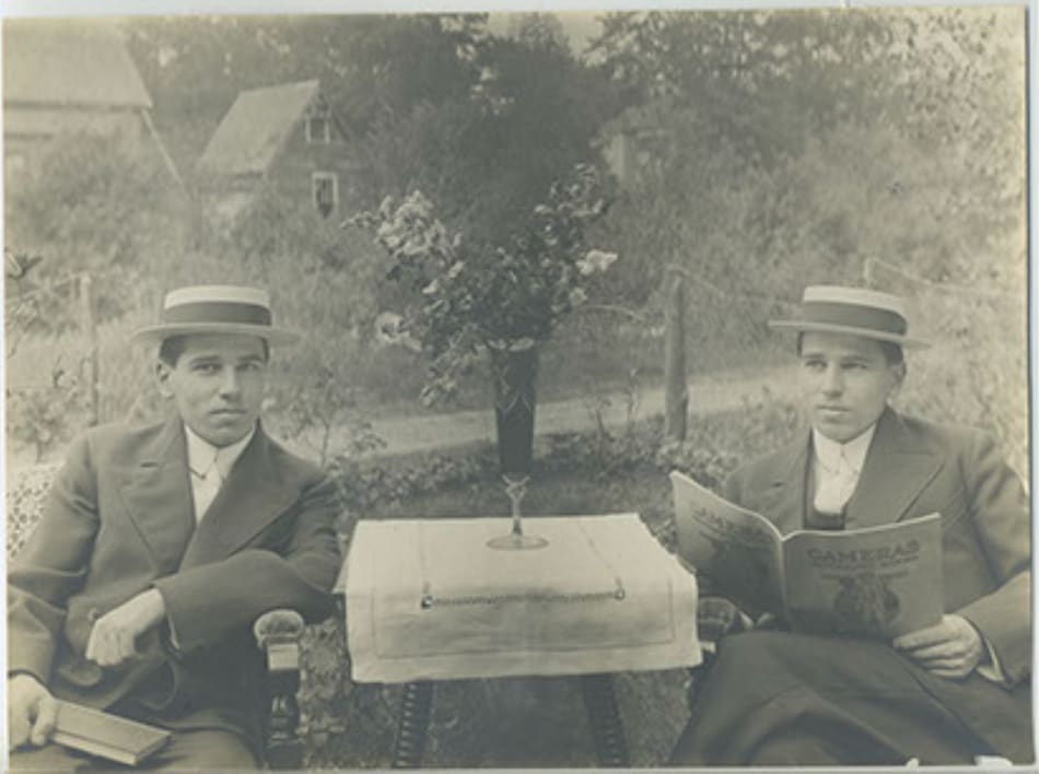 Surreal Photos Two Men at a Table 