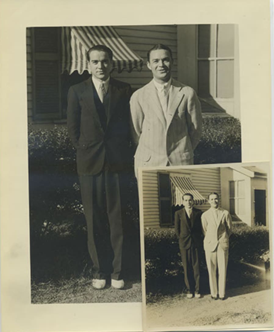 Portraits 2 Two men standing 