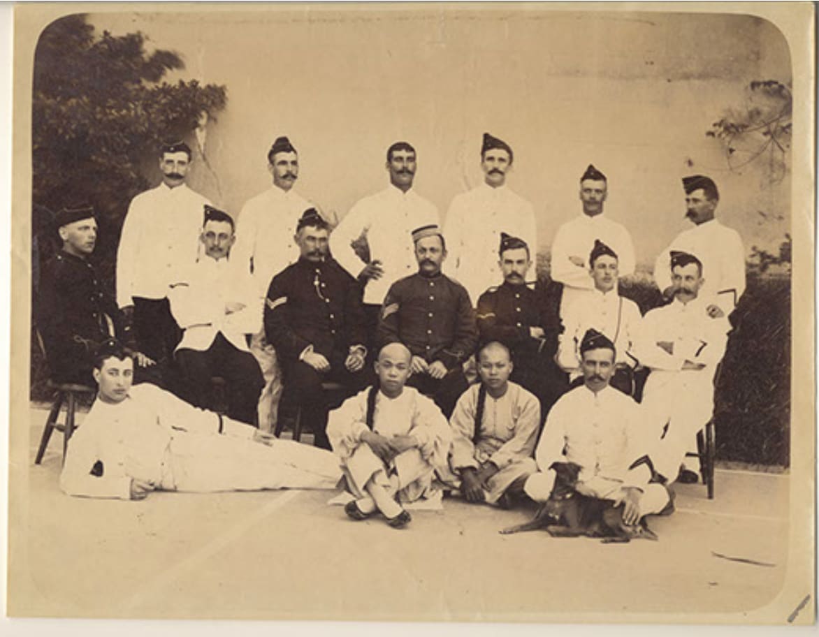 War Soldiers troop portrait 
