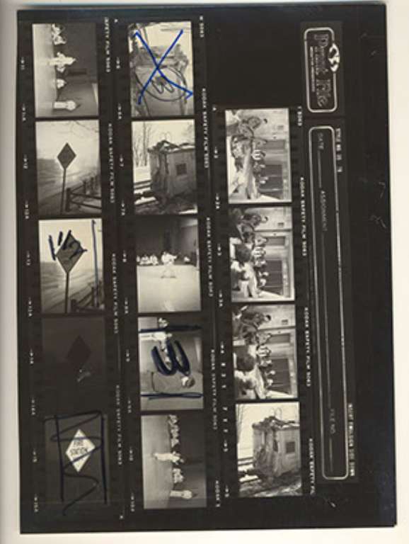 Post Cards and Snapshots Contact sheet & Negative 