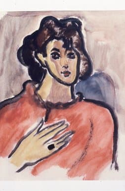 Woman in Orange by Helen Stein 