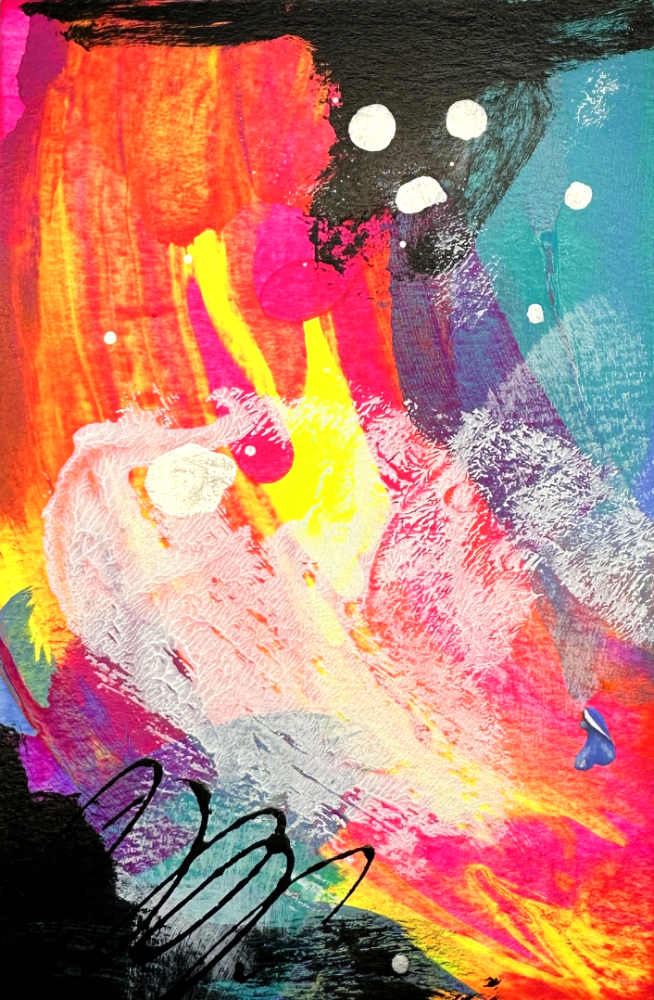 Neon Pixels #3 by Debbi Murray 