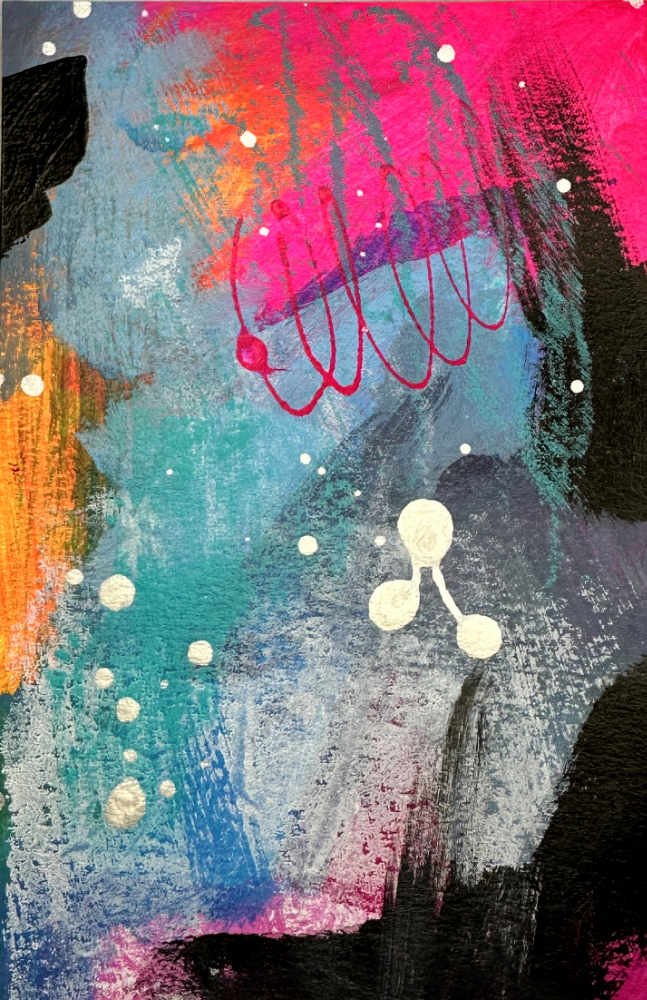 Neon Swirl #3 by Debbi Murray 