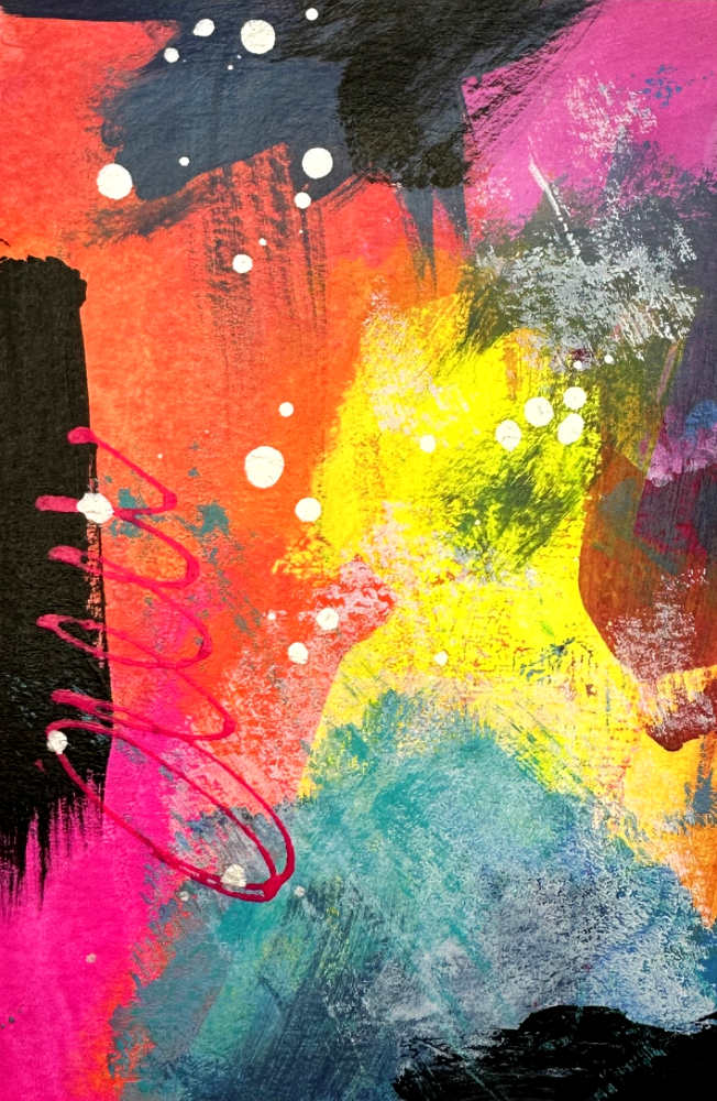 Neon Swirl #4 by Debbi Murray 