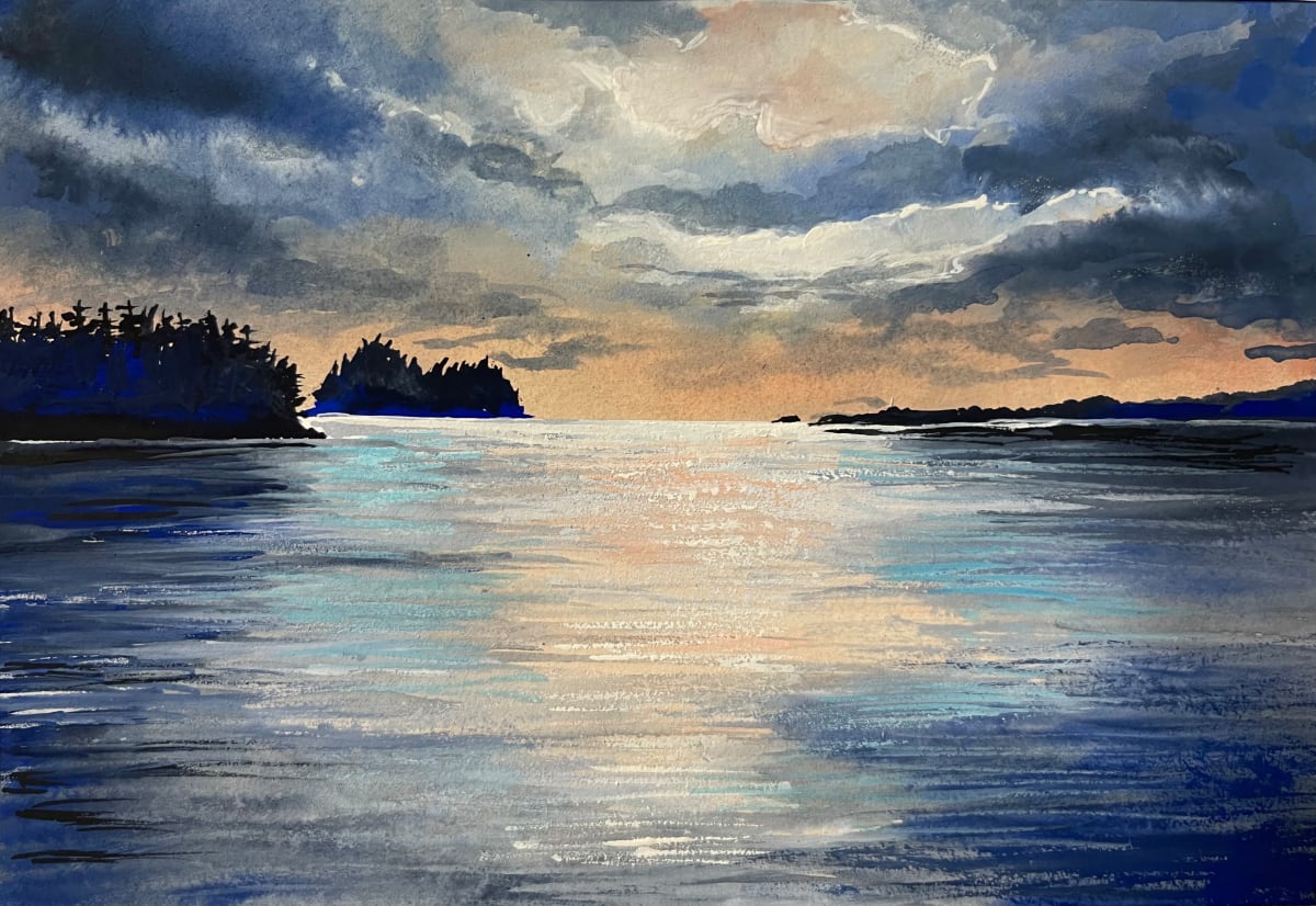 But A Dream by Corrinne Wolcoski  Image: sketch for larger canvas