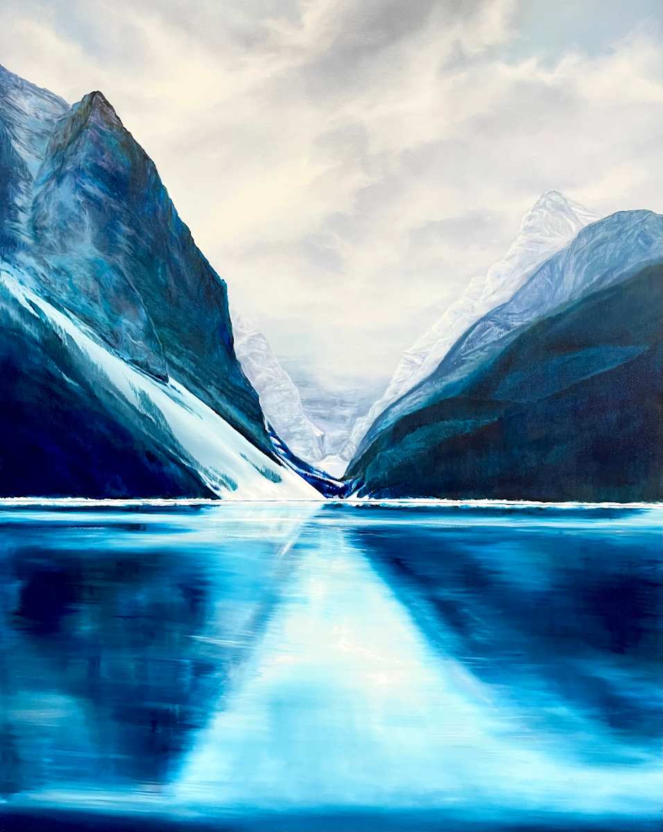 Quietness Surrounds Me  - Lake Louise by Corrinne Wolcoski 