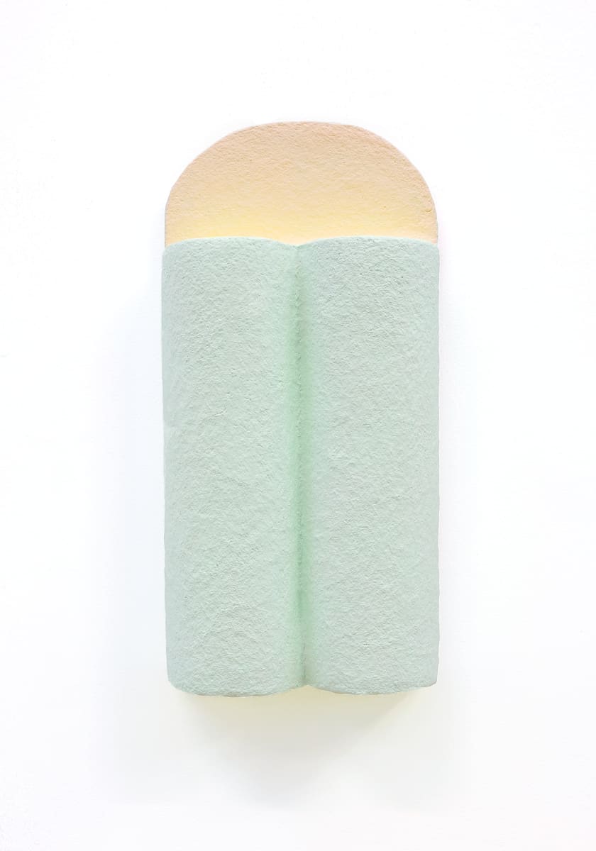 Shrine to Nothingness (Pale Peach, Frostini, Fluorescent Chartreuse) by CHIAOZZA 