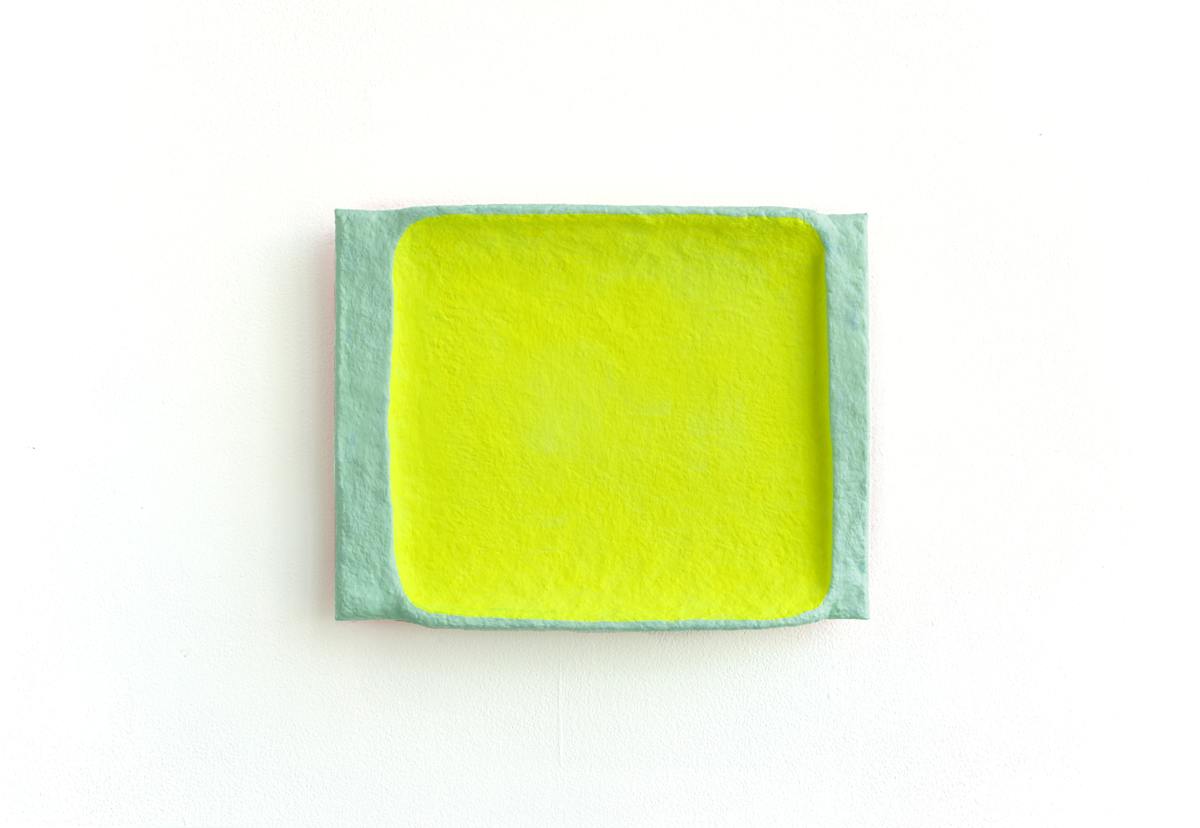 Fluorescent Chartreuse Sweep in Chilled Mint by CHIAOZZA, Image 3.