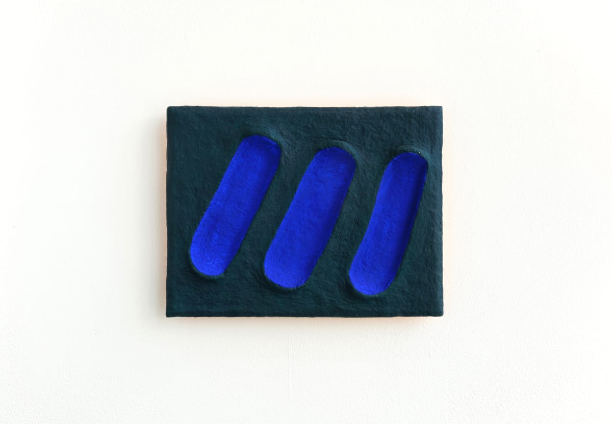 Three Ultramarine Daubs in Viridian by CHIAOZZA 