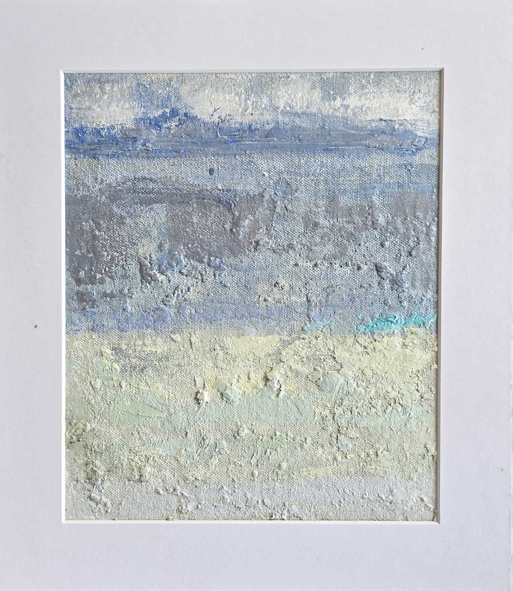 Motif Yellow Teal Edge #7 by Gabriella Lewenz  Artist | Gallery 