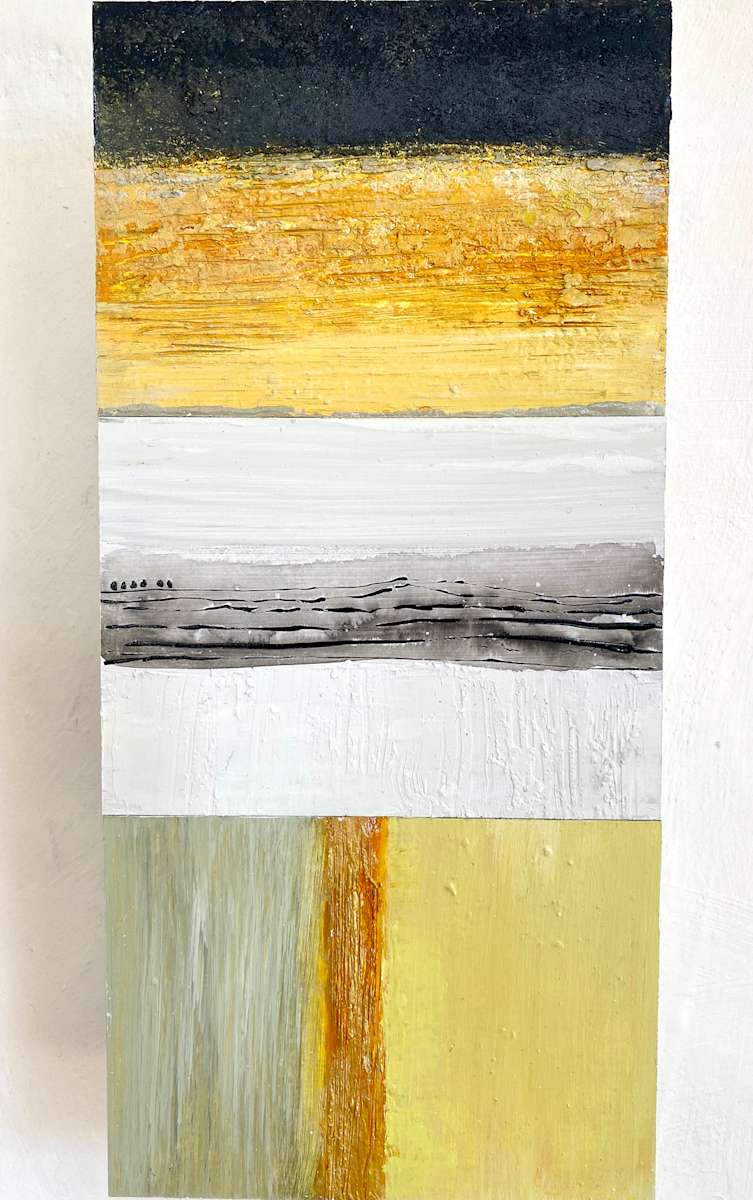 Land Forms in Black & Yellow Trilogy by Gabriella Lewenz  Artist | Gallery 