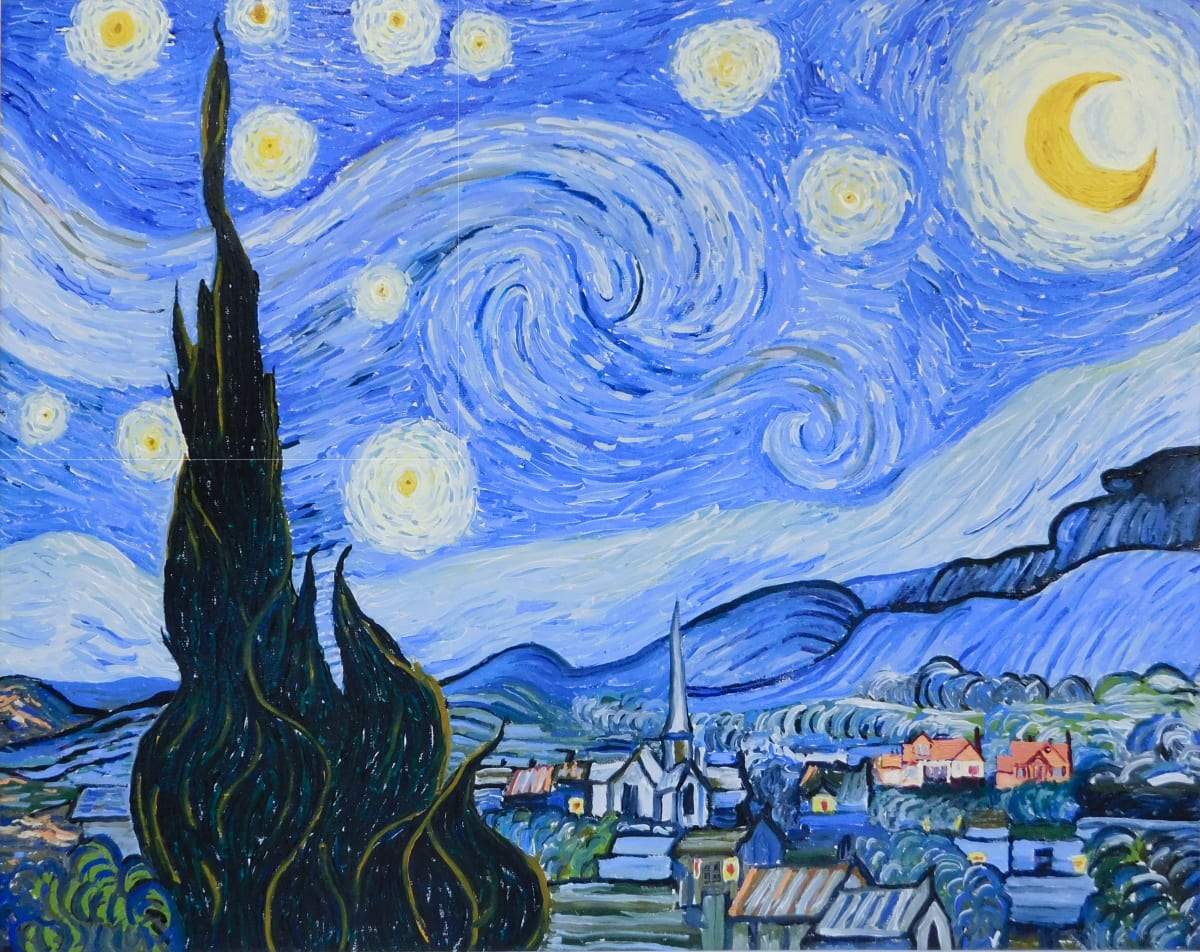Vincent Van Gogh's Starry Night, Image 1.