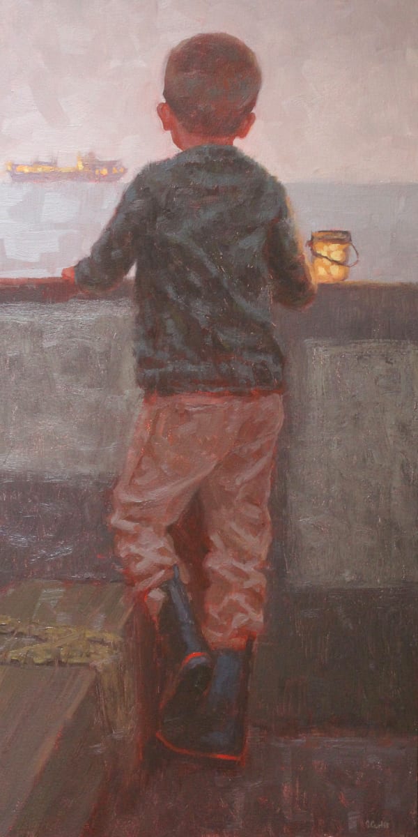 A Boy and A Boat by Grace Curtis Fine Art 