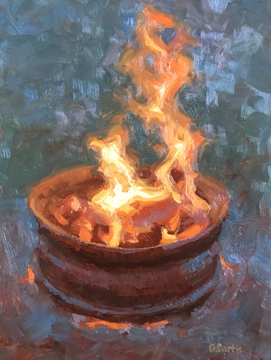 Autumn Campfire by Grace Curtis Fine Art, Image 1.