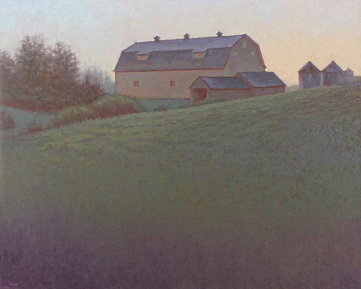 Farm on a Violet Hill by Grace Curtis Fine Art, Image 1.