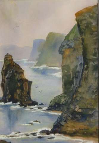 Pacific Cliffs by Lou Jordan 