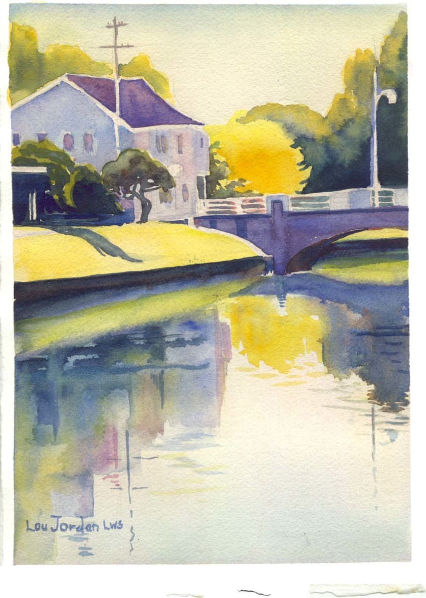 Dumaine Ave. Bridge by Lou Jordan  Image: Cafe Degas series - BSJ