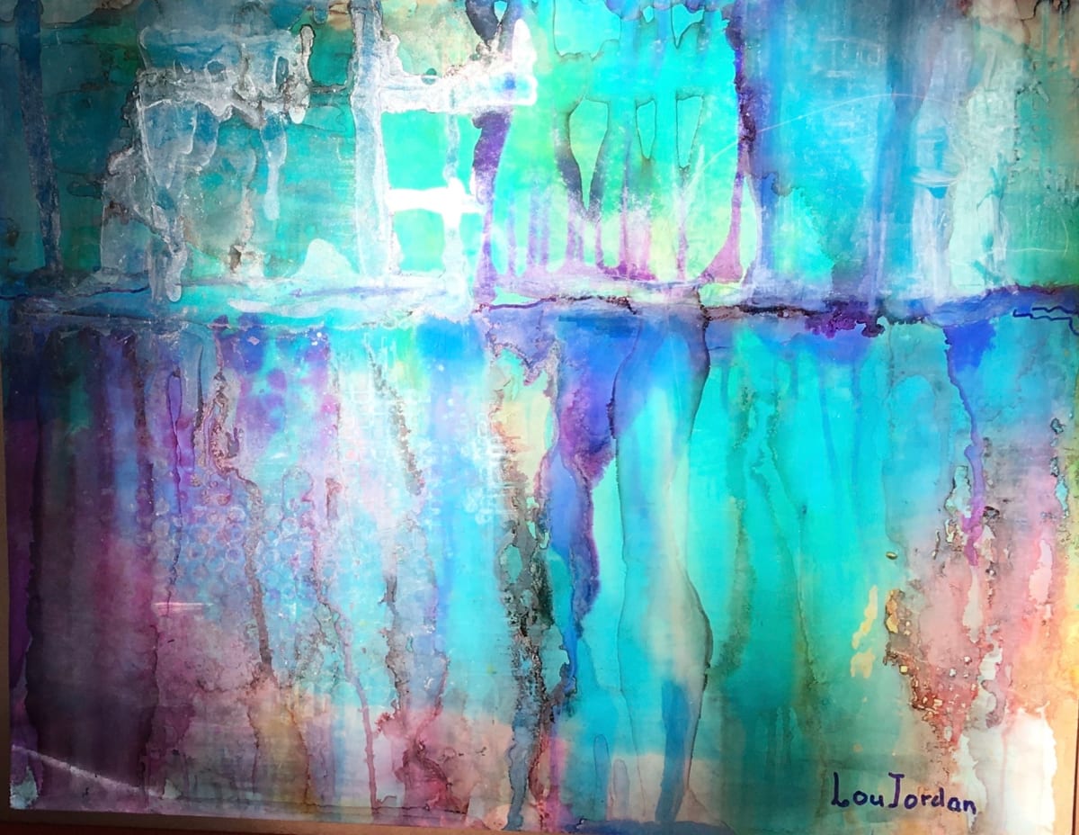 Sargasso Sea  Image: alcohol inks on glossy photo paper