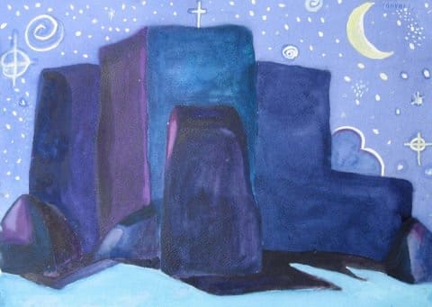 Taos Nocturne  Image: Painted in Taos at the Intensive Studies Seminar in 2005