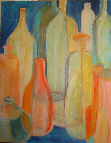 Empties by Lou Jordan  Image: A challenge in Nel's class