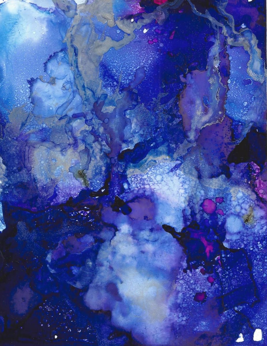 Midnight Corsage by Lou Jordan  Image: Midnight Corsage - a fantasy with alcohol inks