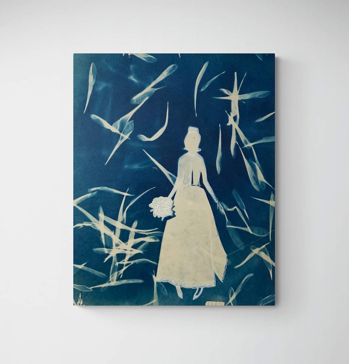 Something Blue II by Michele Randall  Image: mounted on panel board