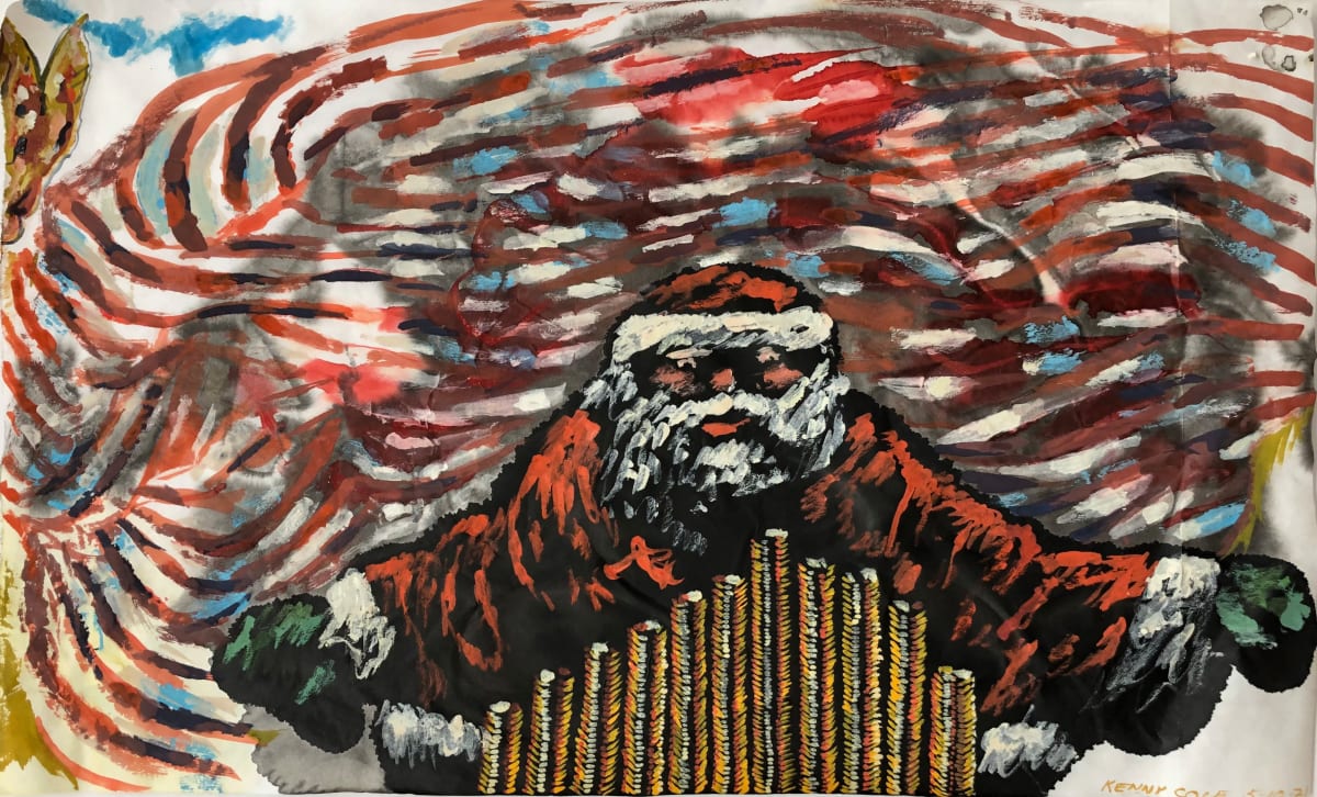 "Joy to The World"  Image: Santa coveting a pile of gold coins.