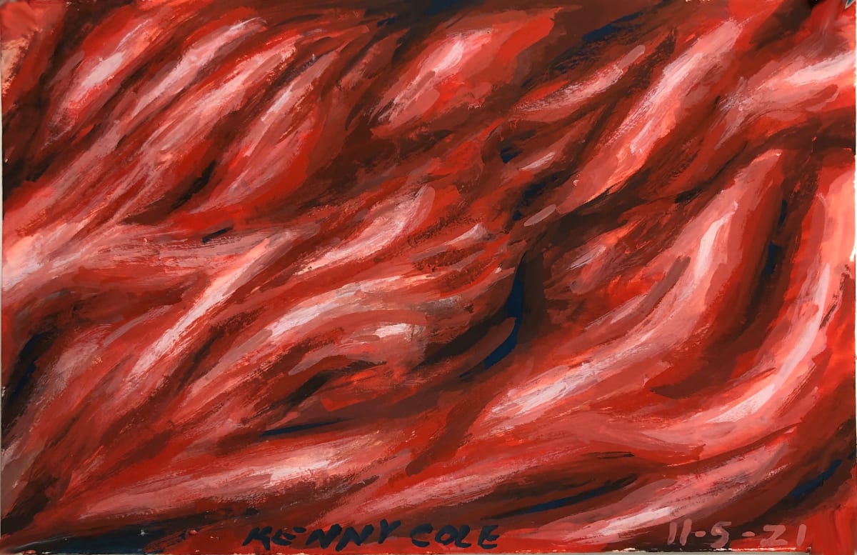 “Red Fabric”  Image: Undulating red surface.