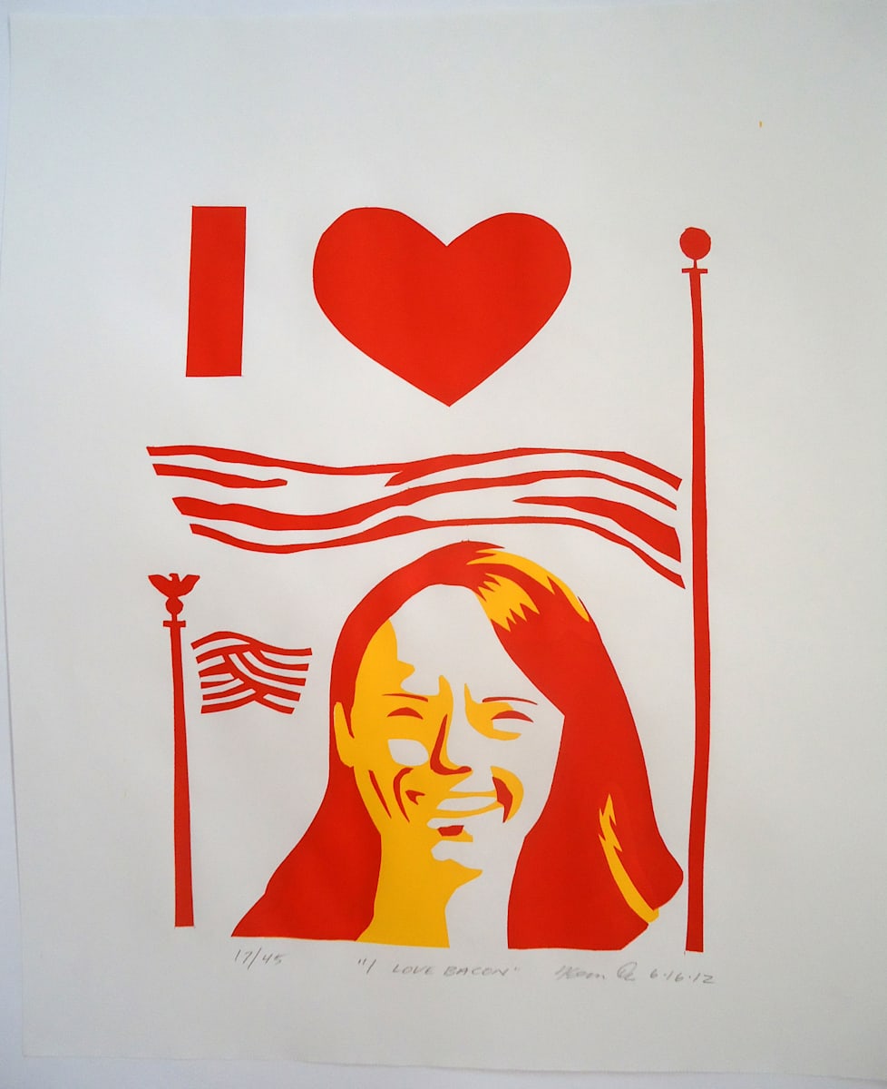"I Love Bacon (yellow)" by Kenny Cole, Image 3.