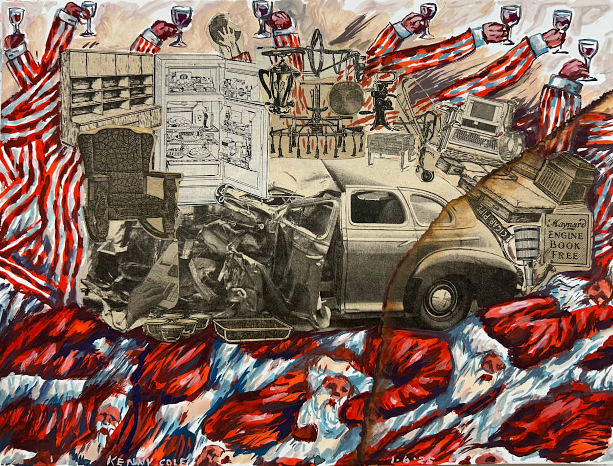 “G.A.G. & M.A.G.A.A.A.A.A.A.A.G.A. Wreck (Study)” by Kenny Cole 
