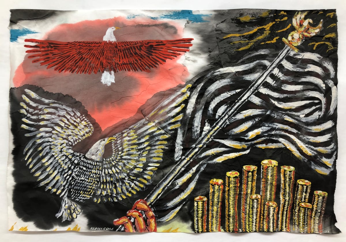 “Three Eagles and Coins” 