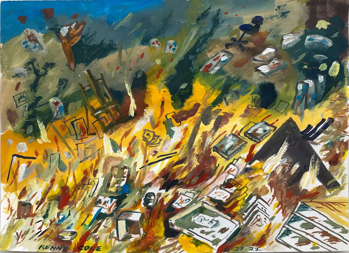 “Attack on the Artist’s Studio” by Kenny Cole, Image 10.