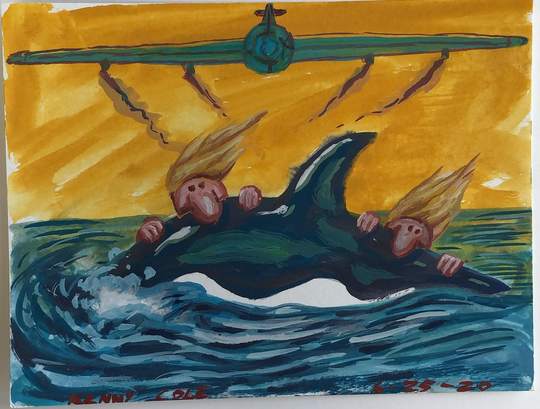 “Riding a Killer Wave” by Kenny Cole, Image 1.
