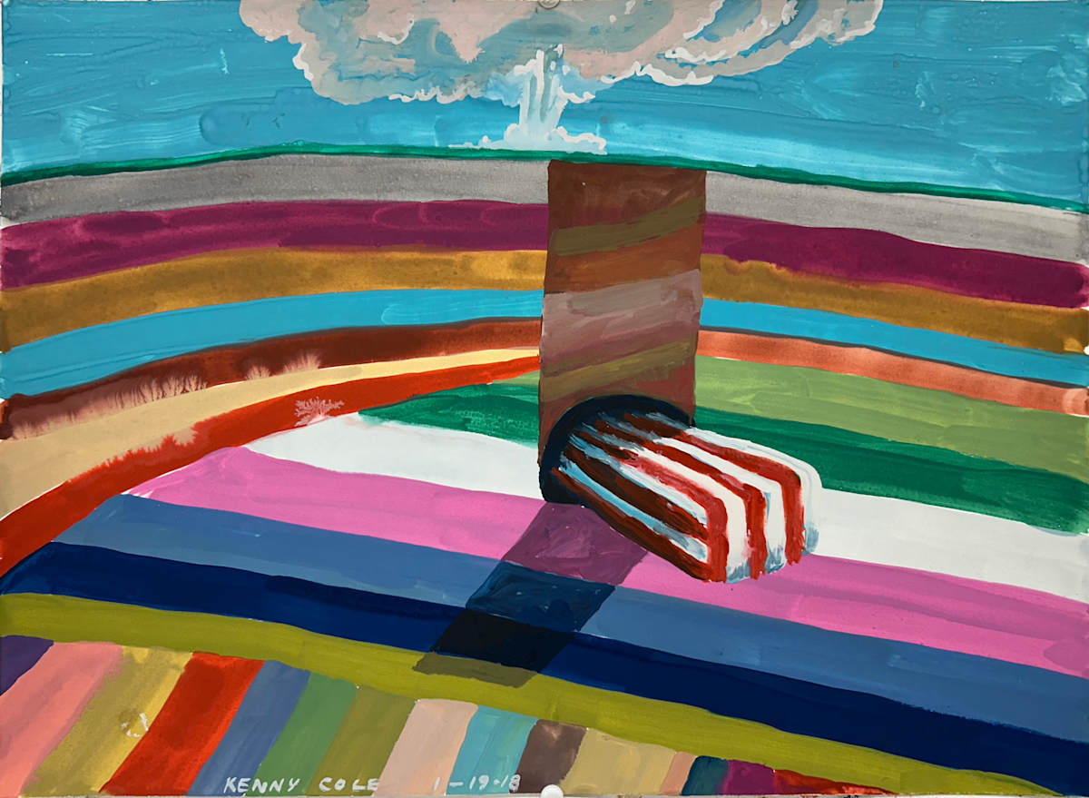 "Flag Draped Coffin in Strata" by Kenny Cole, Image 1.