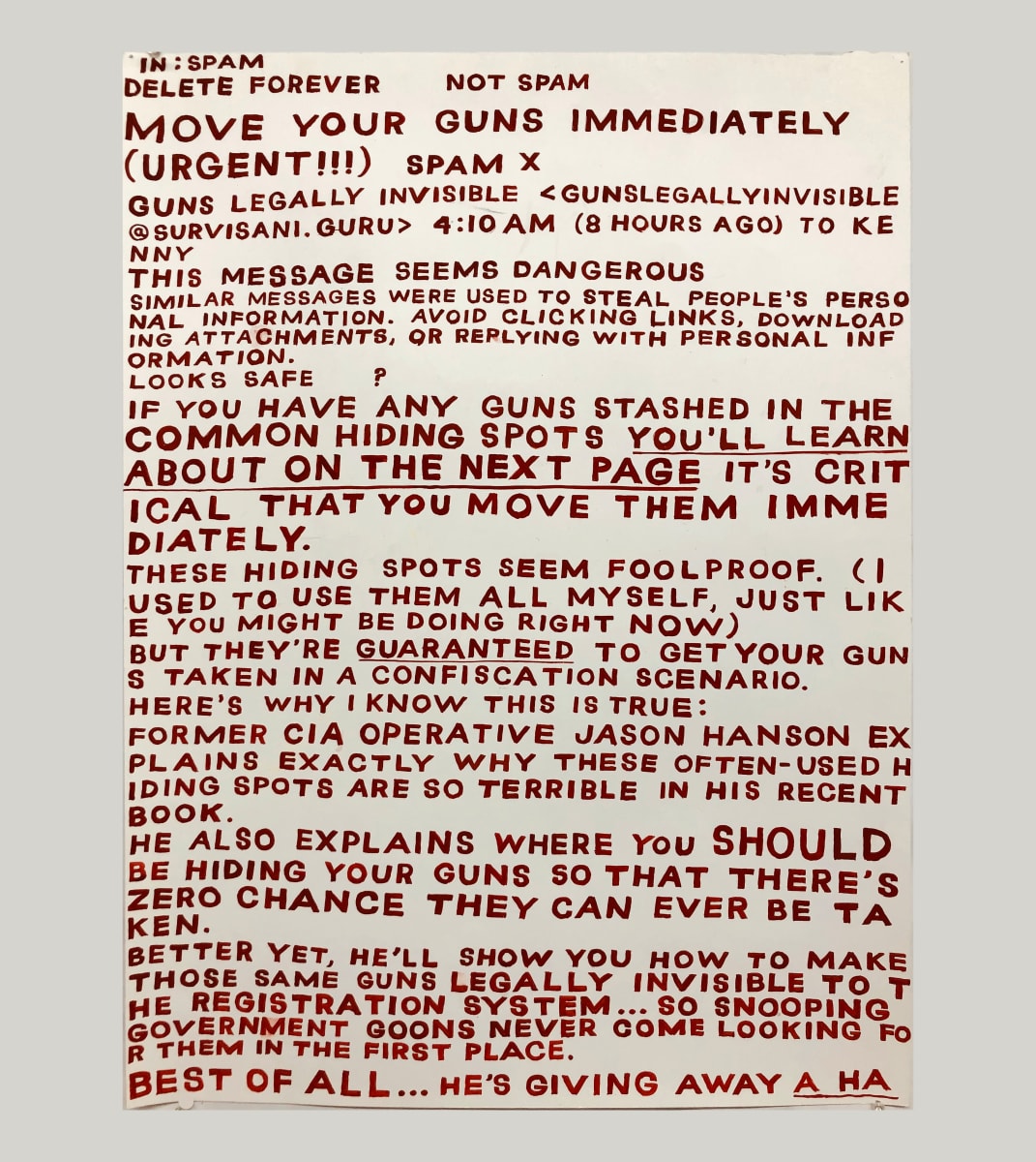 “Hide Your Guns” 