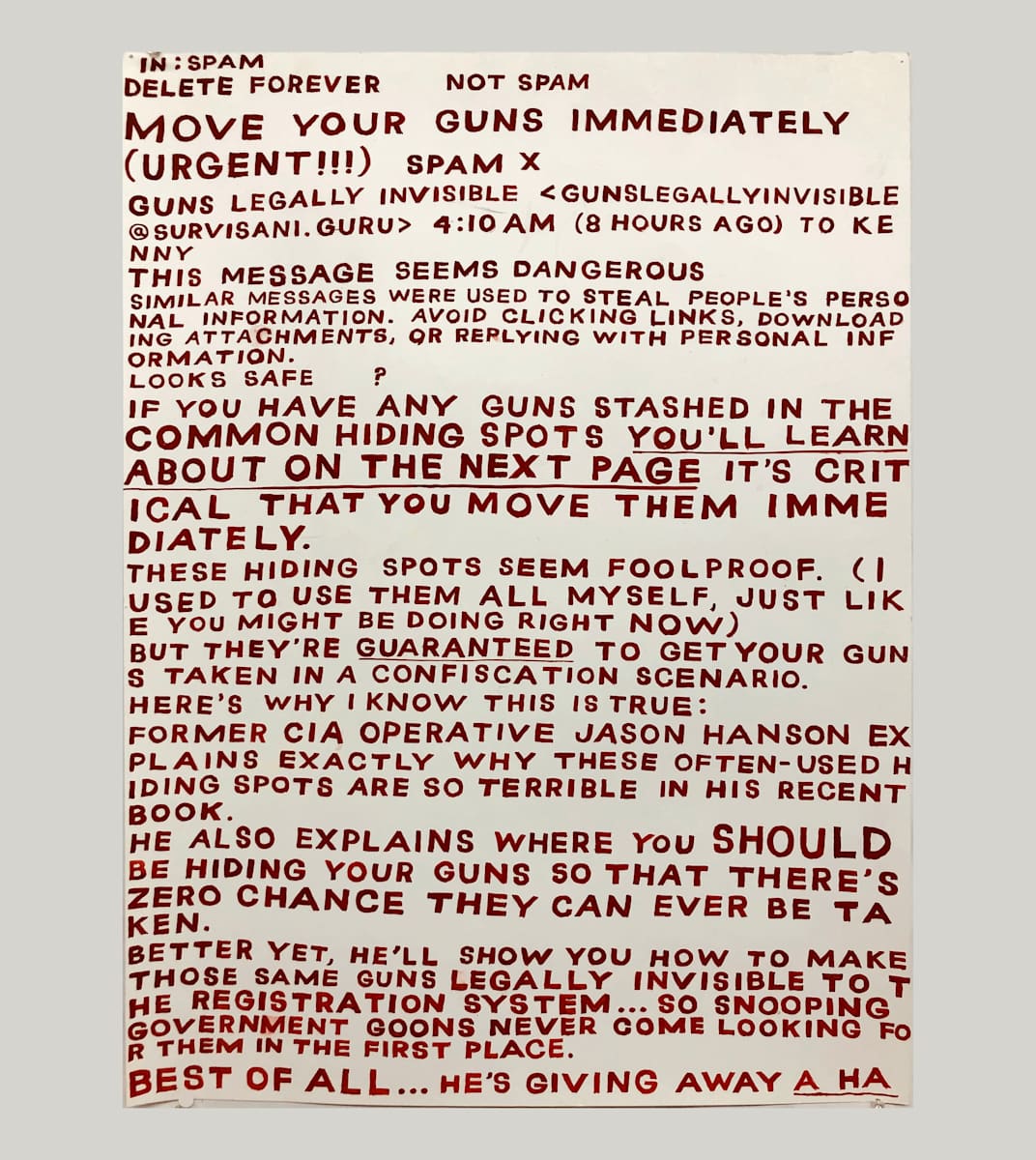 “Hide Your Guns”, Image 1.