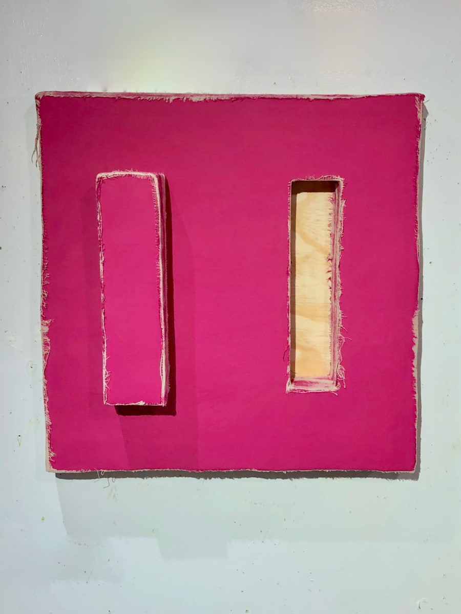 Open Bandage Painting (magenta) by Howard Schwartzberg 