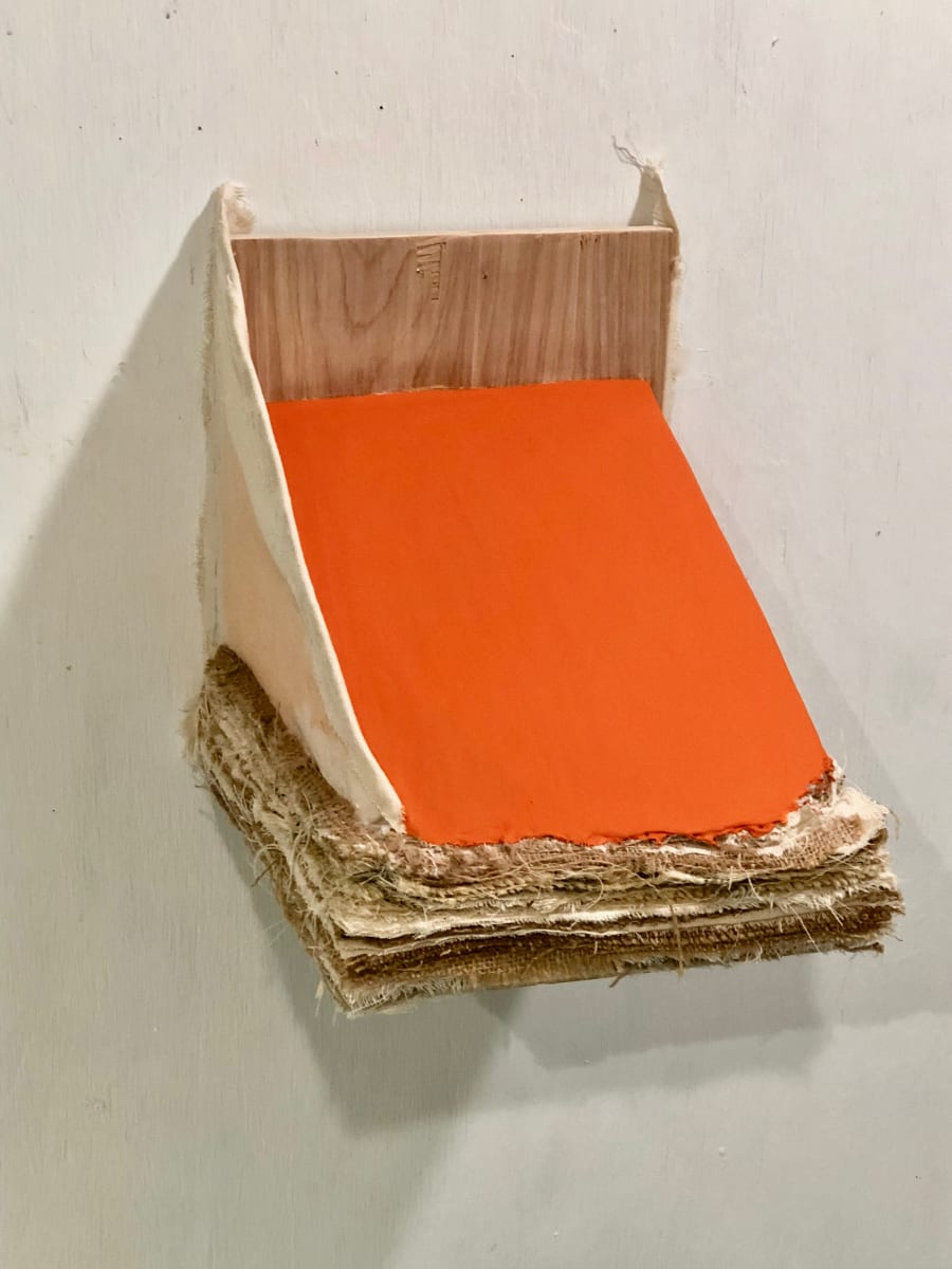 Bed Painting (orange slant) by Howard Schwartzberg 