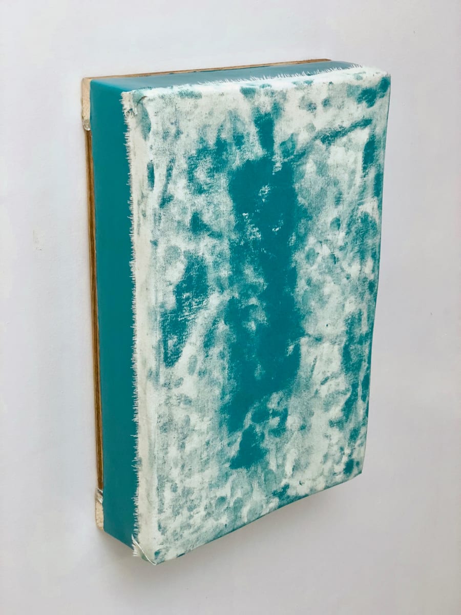Bandage painting (Aqua) by Howard Schwartzberg 