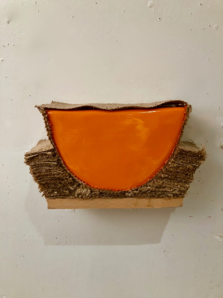 Bed Painting (Orange Covered) by Howard Schwartzberg 