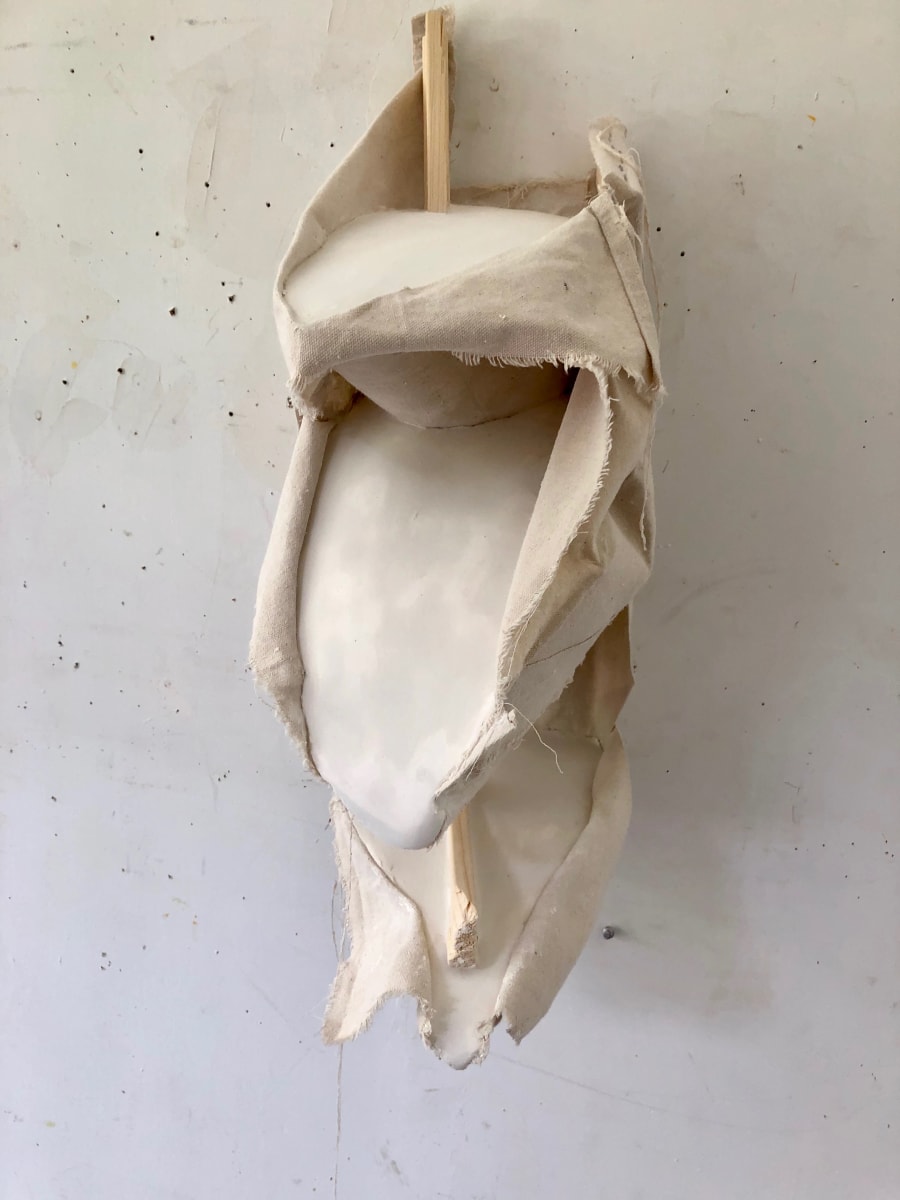 Bag Painting (Three Surfaces Levels of White) by Howard Schwartzberg 