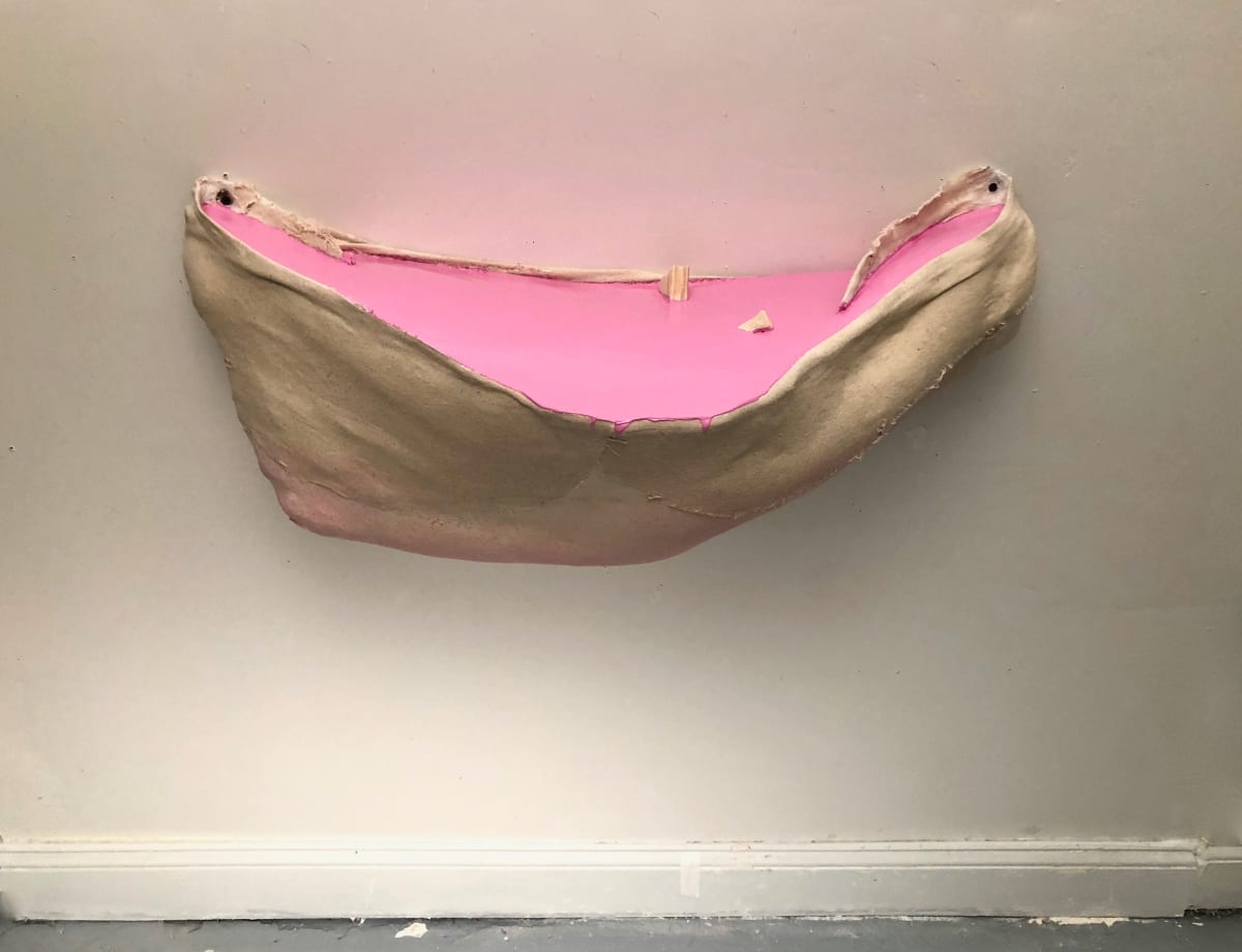 Bag Painting (Pink Two Ramps) 