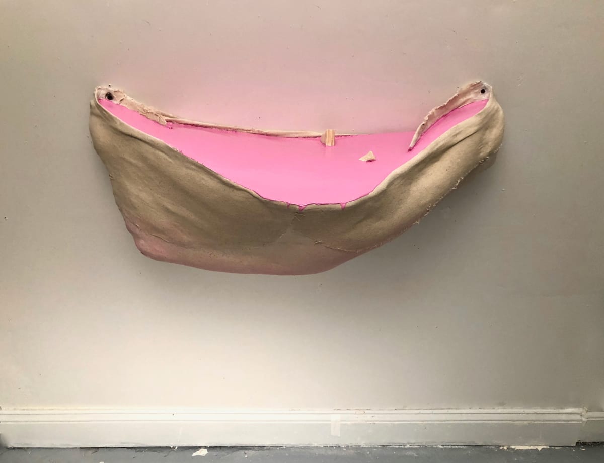 Bag Painting (Pink Two Ramps) by Howard Schwartzberg 