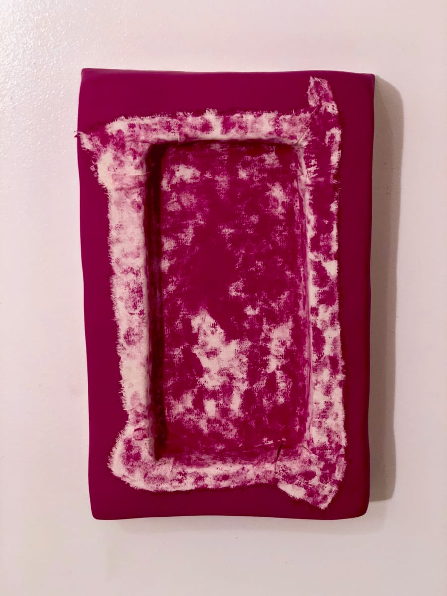 Sunken Bandage Painting (magenta ) by Howard Schwartzberg 
