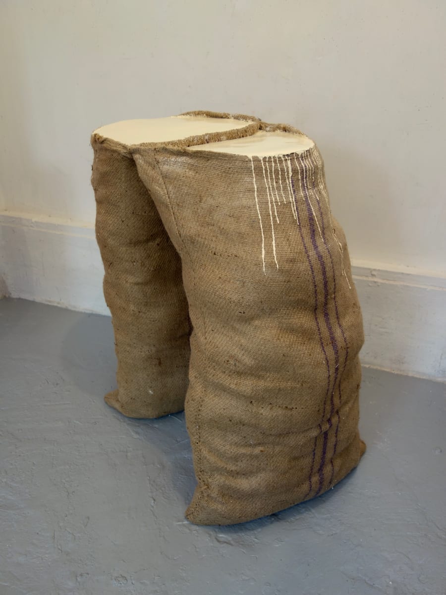 Sack Painting (supported beige) by Howard Schwartzberg, Image 1.