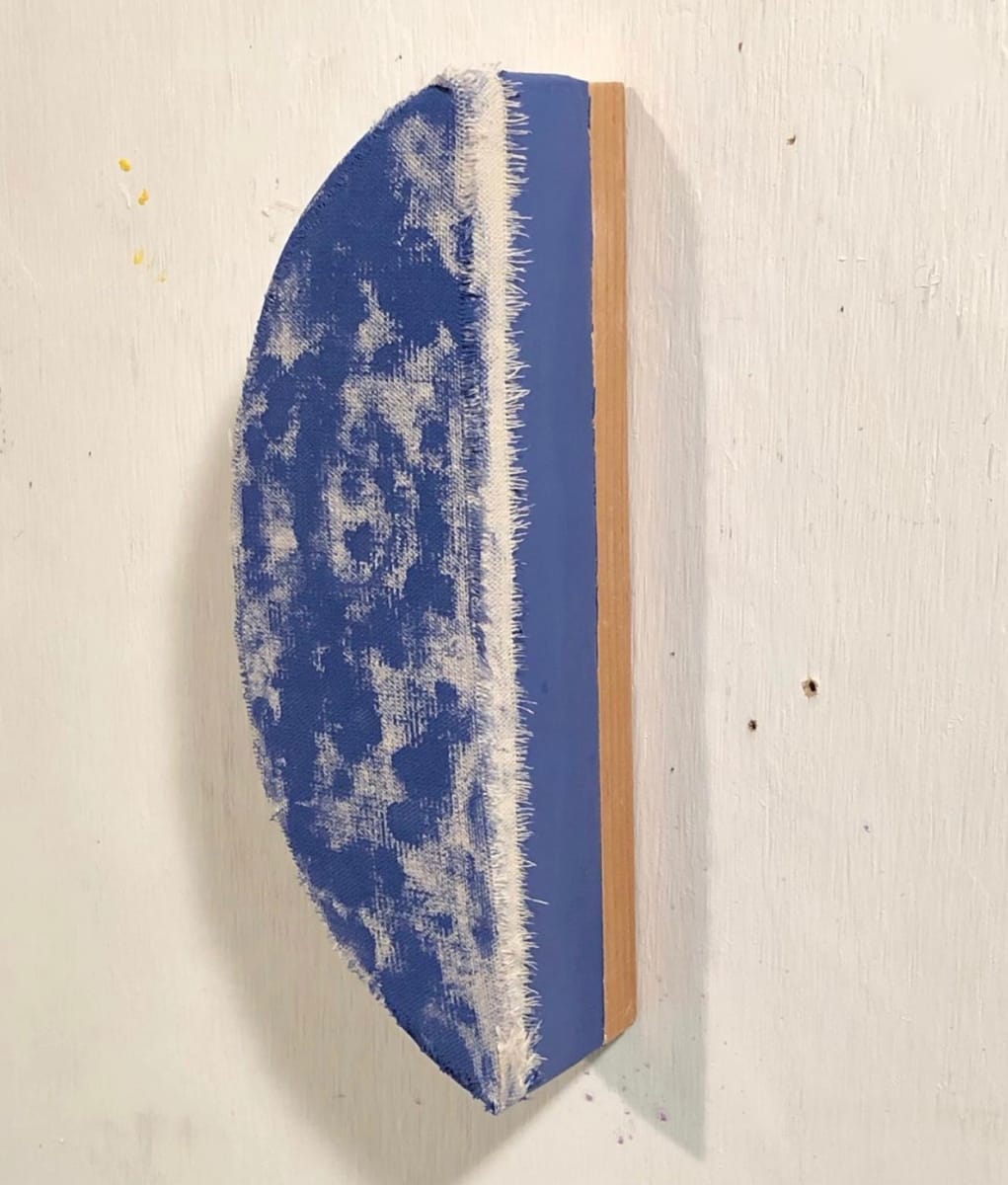 Bandage Painting (Small Blue Quarter Circle) 