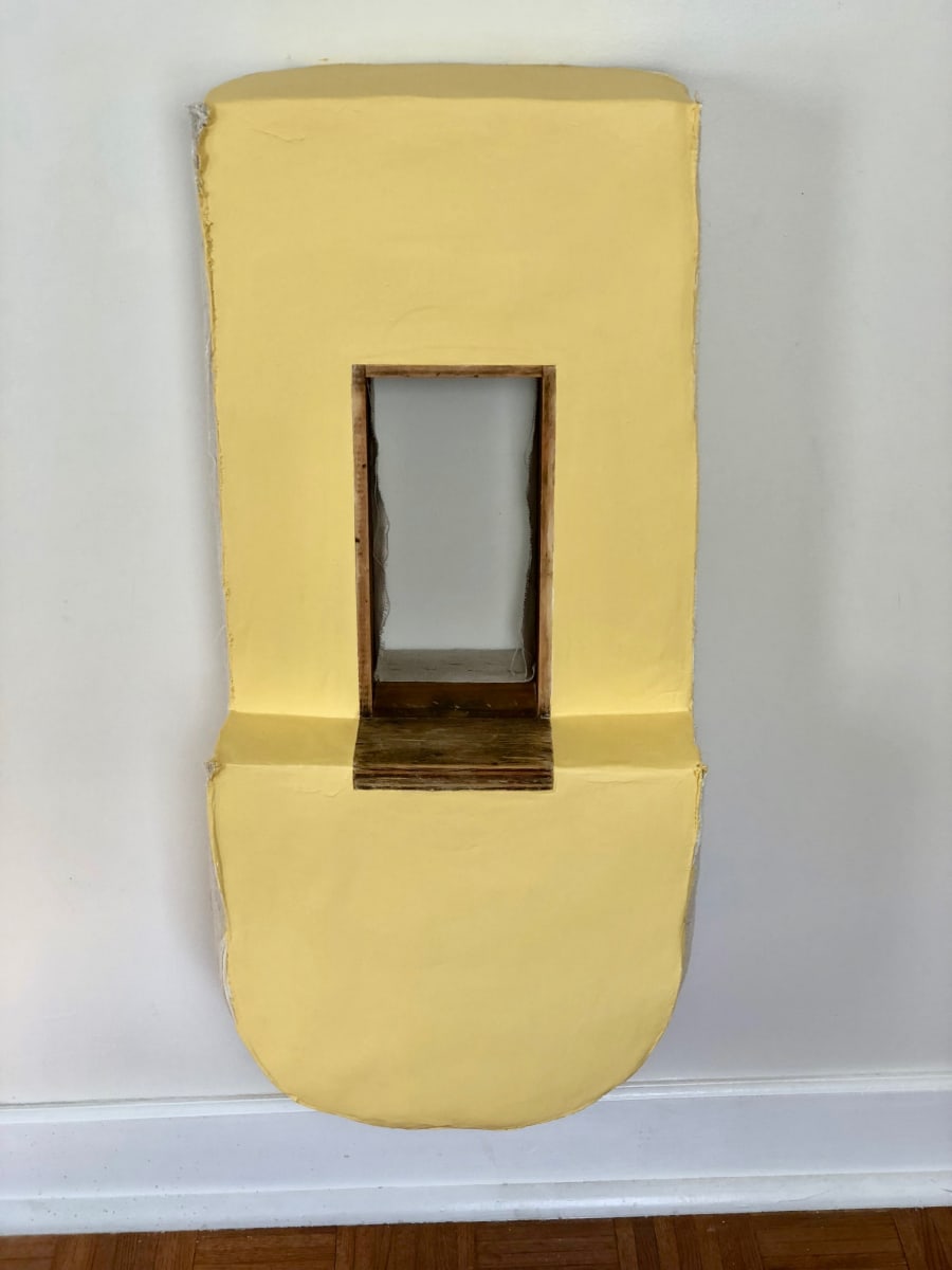 Inverted Reversed Painting (canary yellow) by Howard Schwartzberg 