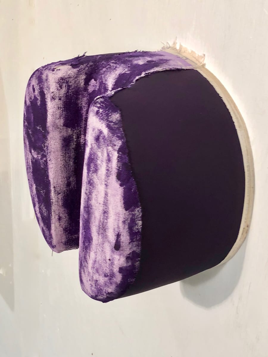 Sunken Bandage Painting (Round Purple) by Howard Schwartzberg 