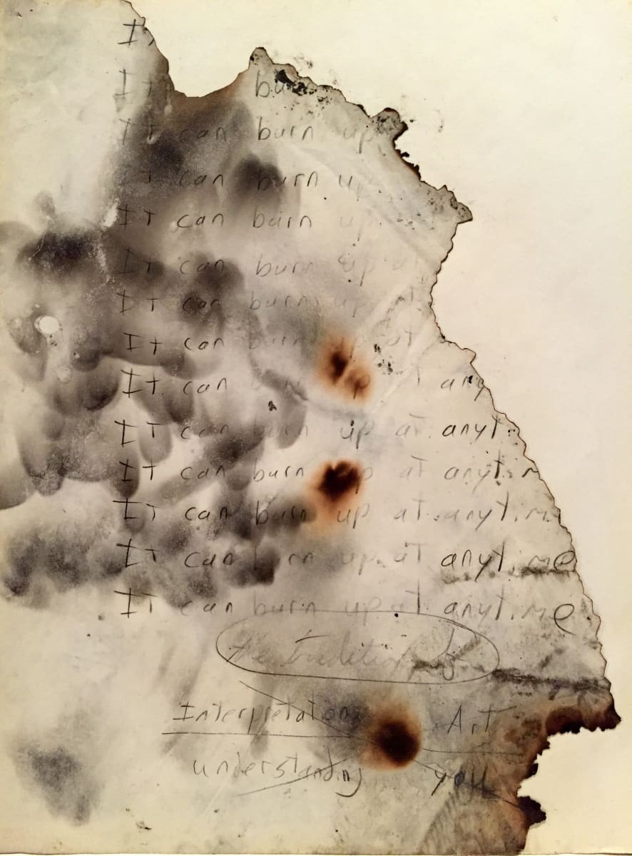 Burn Drawing No.1, Image 1.
