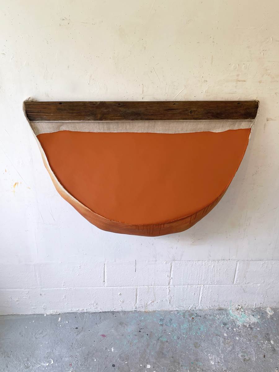 Incline Bag Painting (burnt sienna) by Howard Schwartzberg 